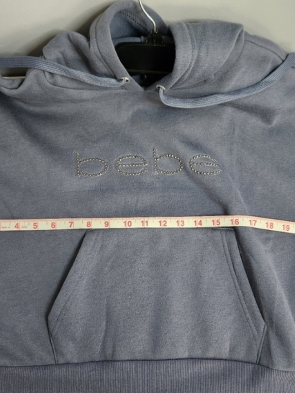 bebe Navy Hooded Pullover with Studded Logo - Picture 10 of 10